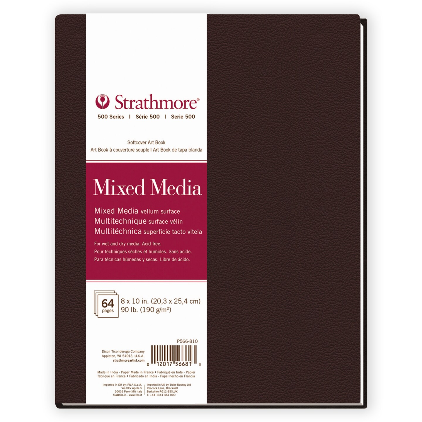 Strathmore 500 Series Mixed Media Paper Art Book 8"X10"-32 Sheets