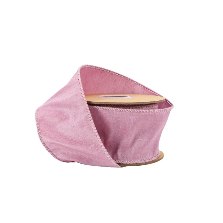 LaRibbons 1" - 4" Wired Dupioni Ribbon | 10 Yard Roll