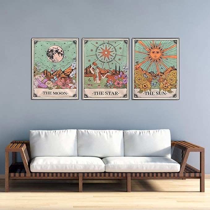 Diamond Painting Kits for Adults - 3 Pack Sun and Moon DIY 5D Diamond Art Kits Full Drill Diamond Dots Paintings with Diamonds Gem Art and Crafts Home Decor 12x16inch