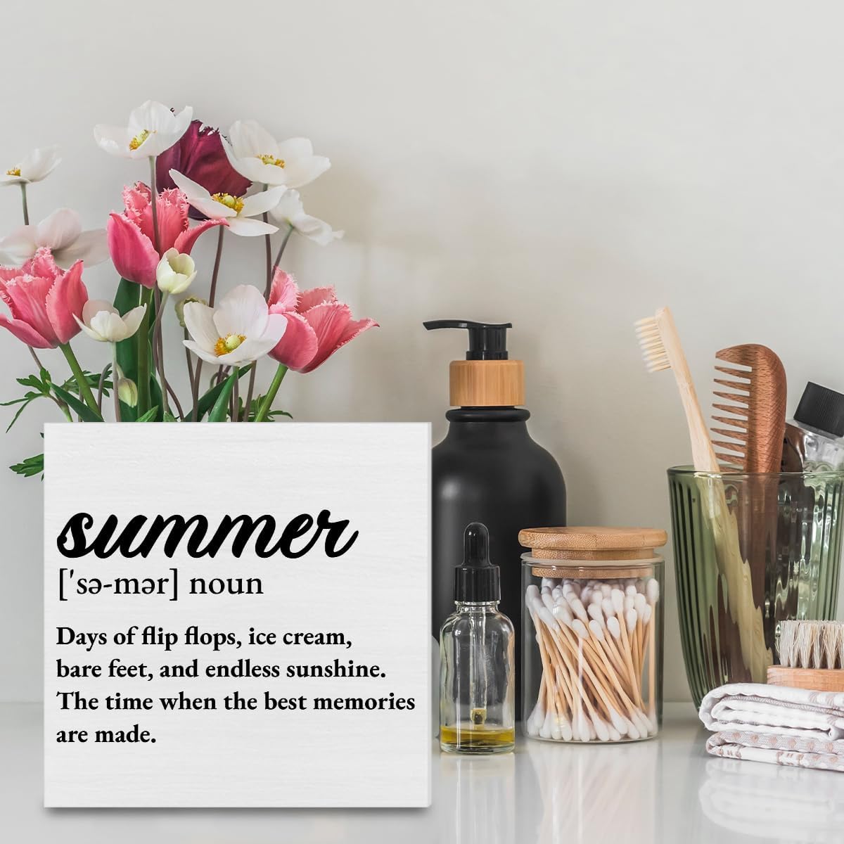 Summer Decor, Summer Definition Decorations Beach Wooden Sign Summer Home Decor Indoor