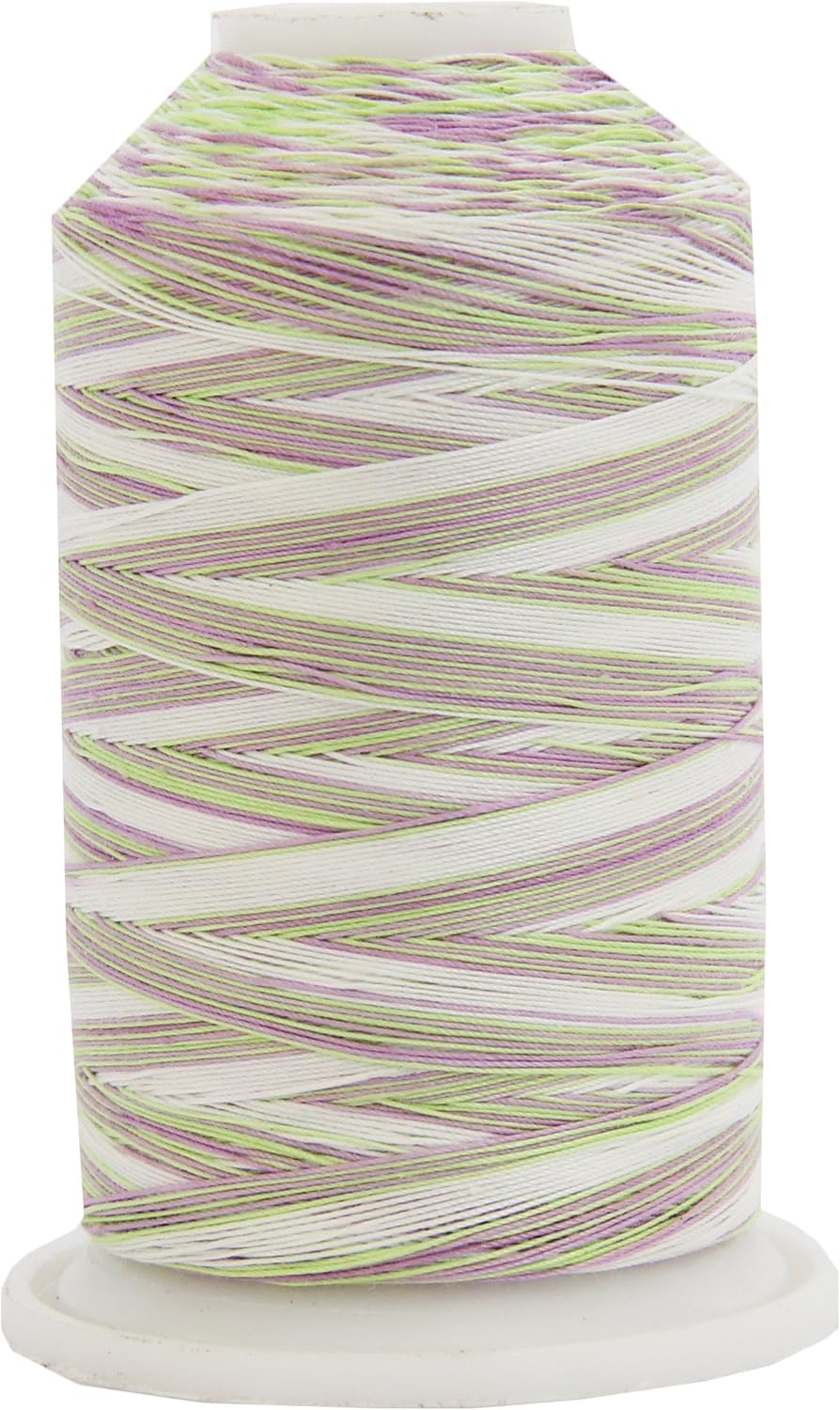 Threadart Multicolor 100% Cotton Thread | Variegated Colors for Quilting, Sewing, and Embroidery | 40/3wt - 600M (660 Yards) Cones | Long Staple Low Lint | 22 Colors