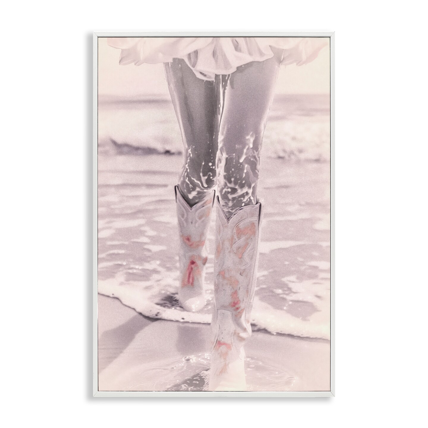Stupell Industries Cowgirl in the Sand Pink Framed Giclee By Sophie 6 ...