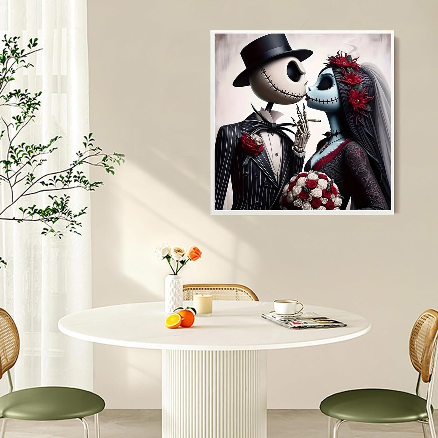 5D Jack and Sally Halloween Diamond Painting Kits