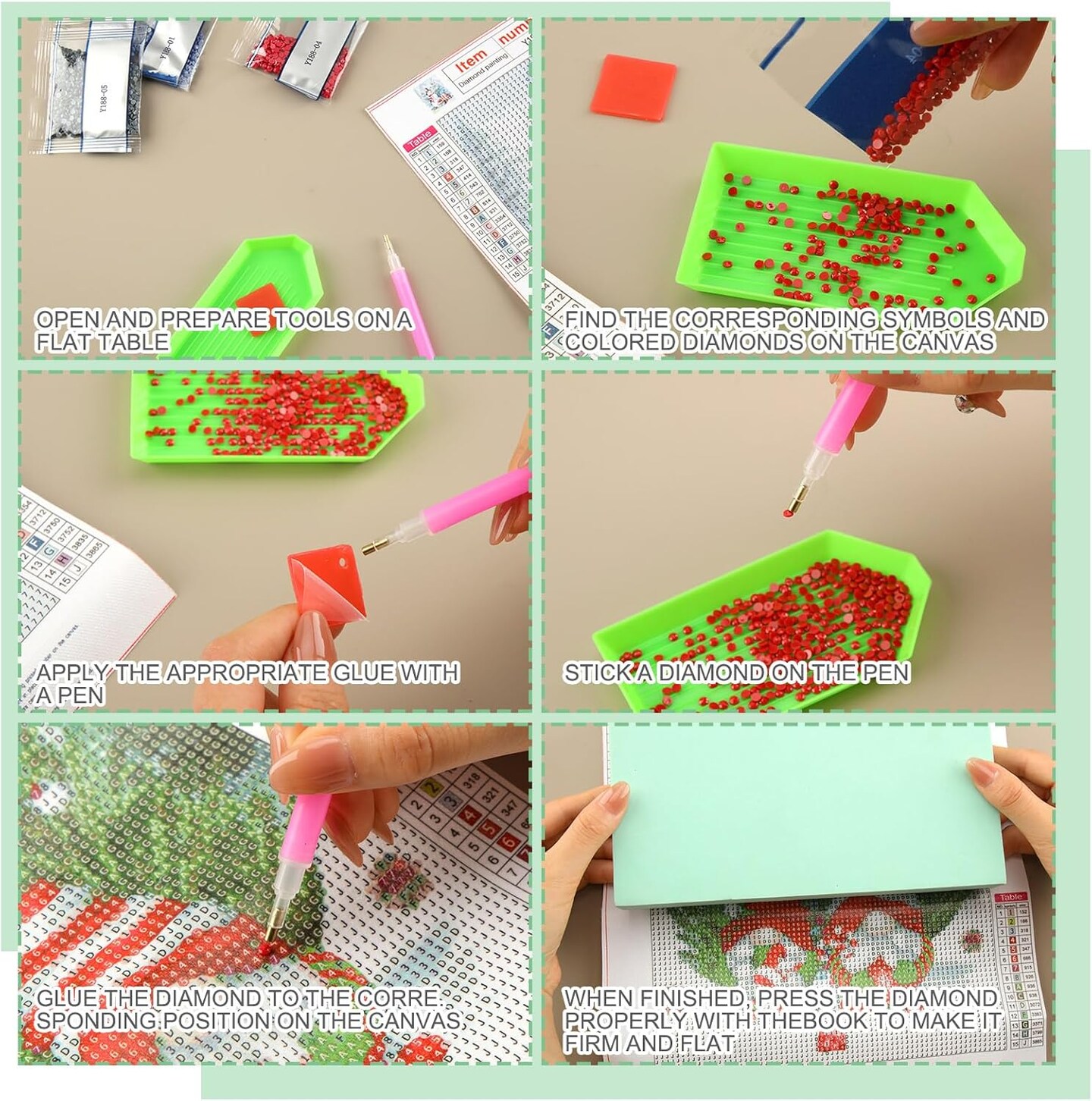 4 Pcs Christmas Diamond Painting Kits for Adults