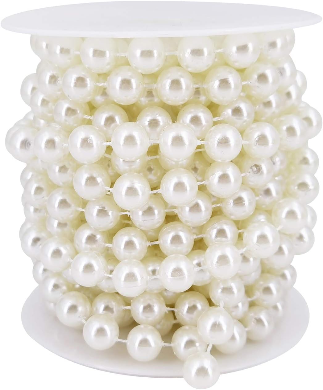 10MM Ivory Faux Pearl Beads 6M Garland Pearl Bead Roll Strand