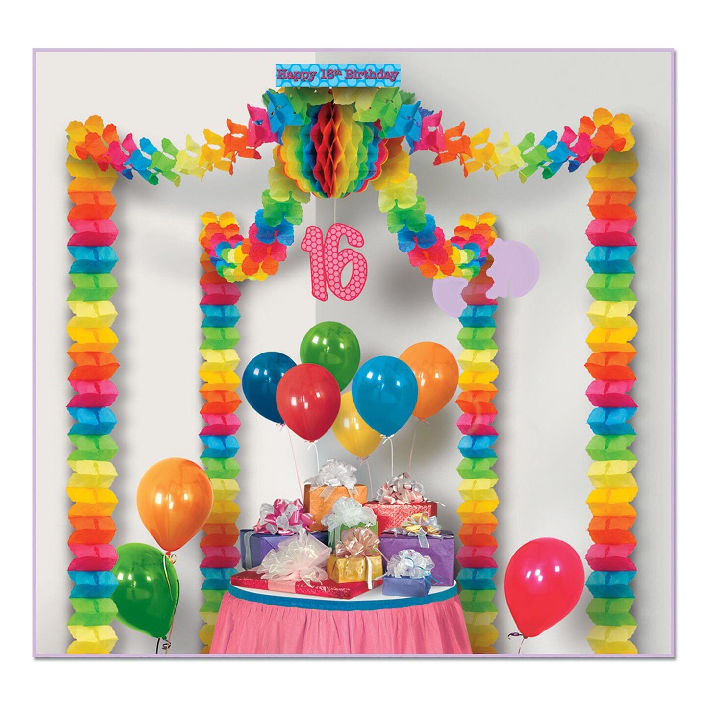6 Pack Beistle 16th Birthday Party Canopy