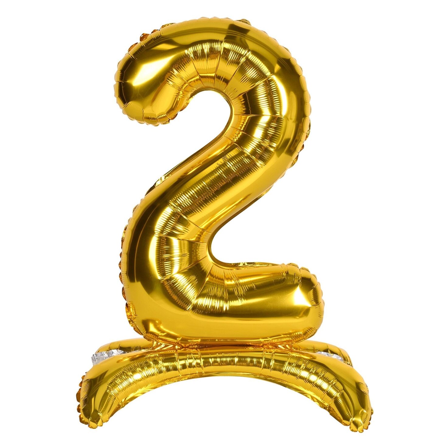 6 Pack Beistle Self-Standing Balloon Number 2