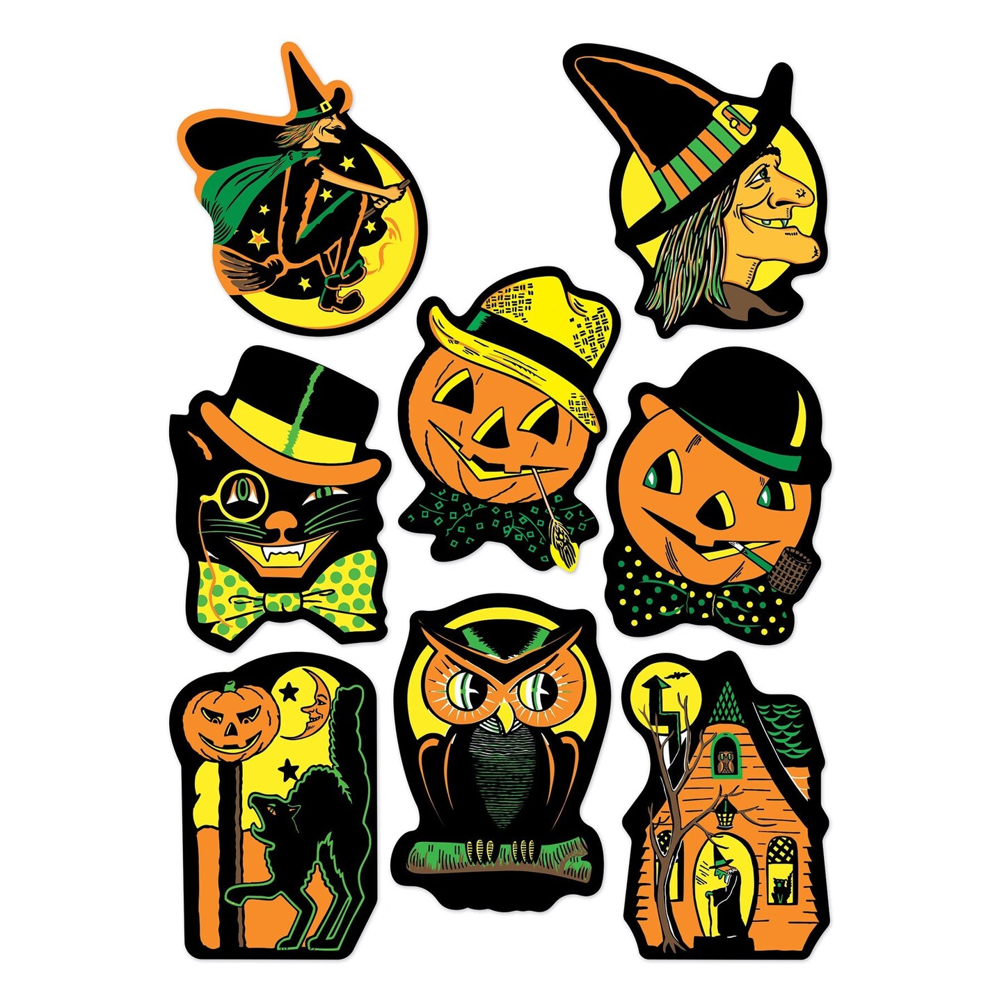 12 Packs Beistle Halloween Stickers 4/Pack