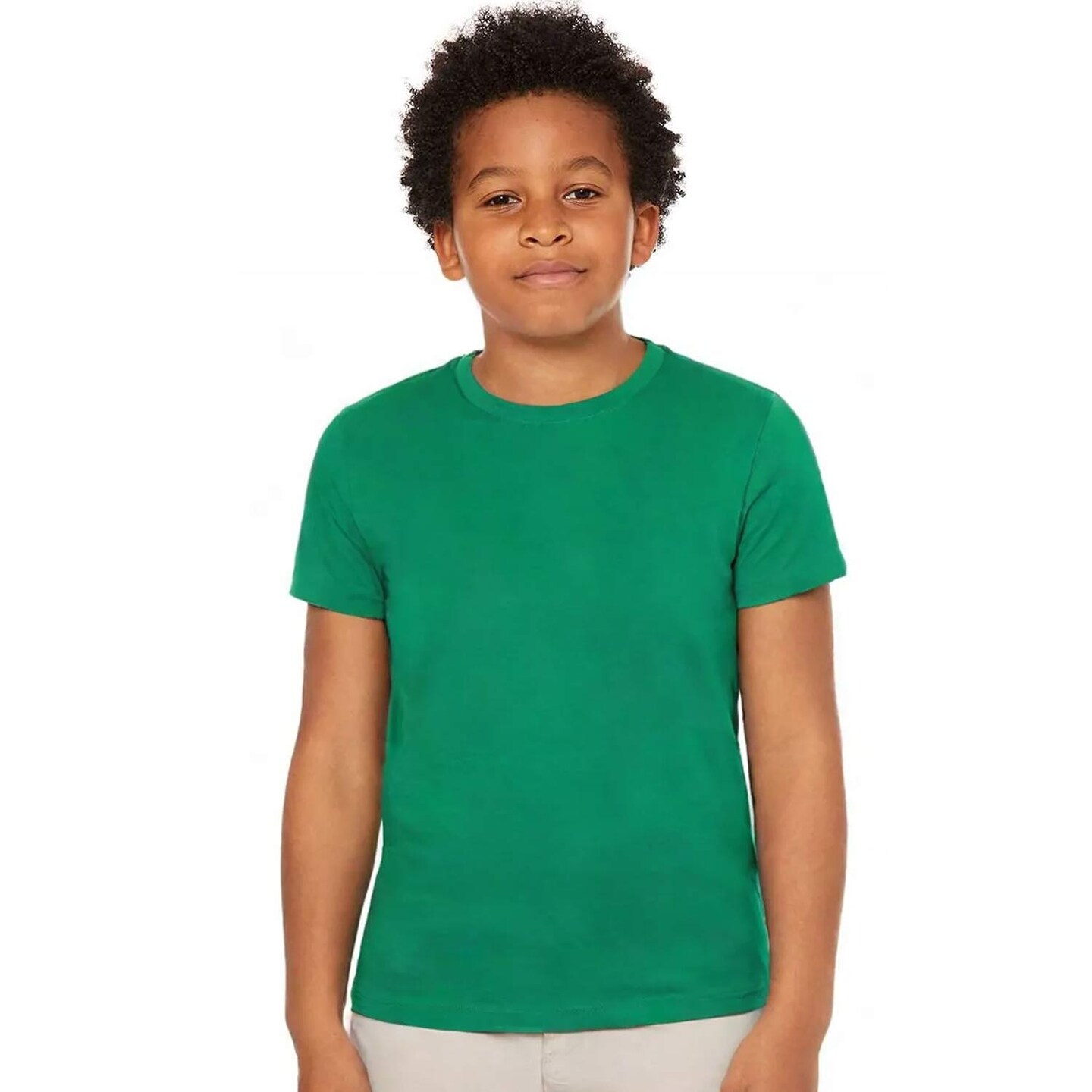 BELLA + CANVAS Premium Youth Jersey Tee with Sustainable Airlume Cotton and Modern Retail Fit