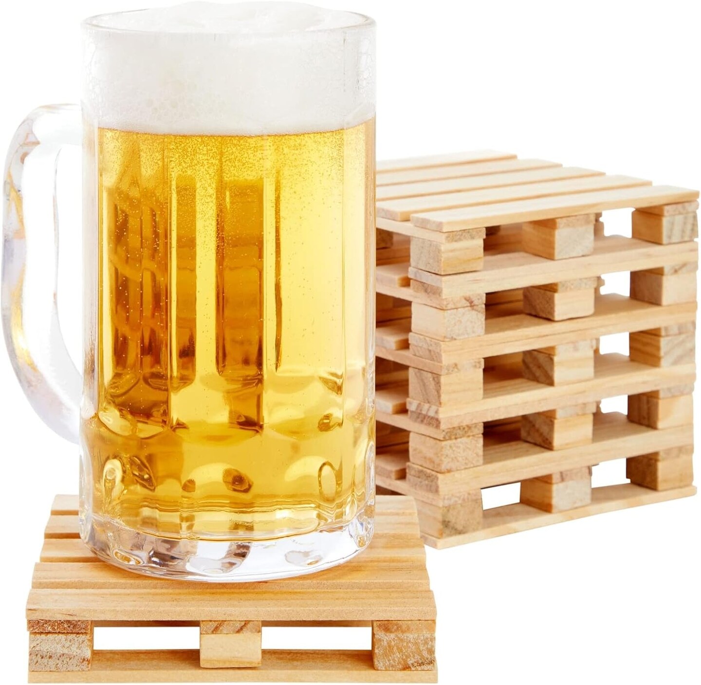 6 Pack Wooden Mini Pallet Coasters