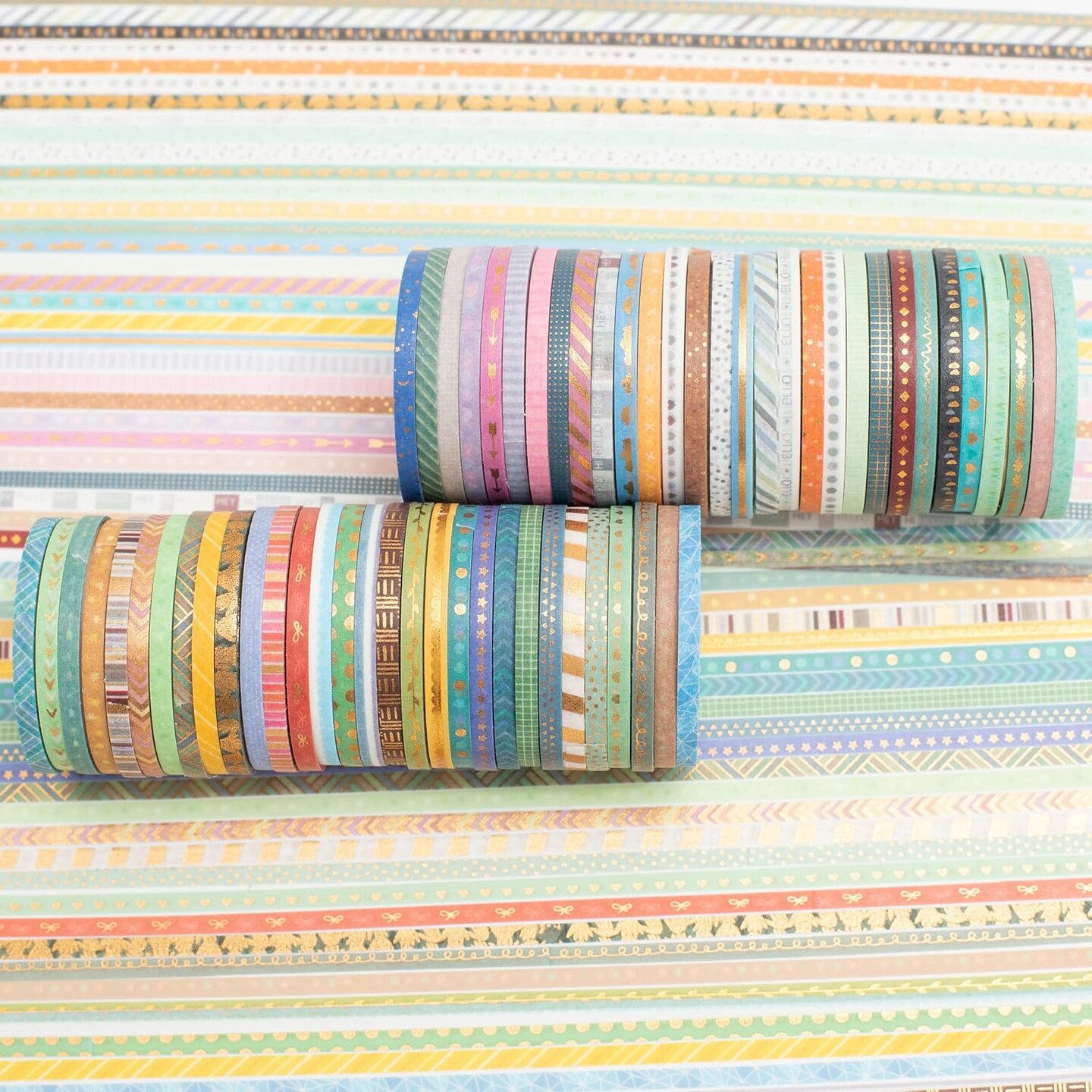 60 Rolls Skinny Washi Tape