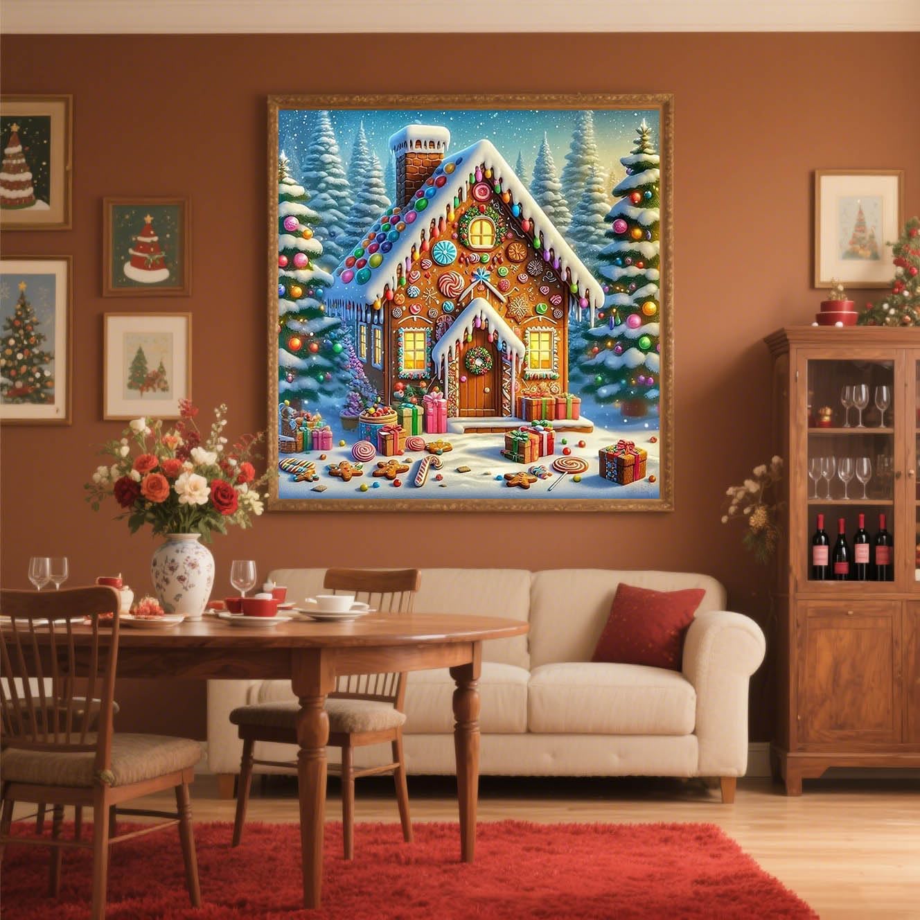Christmas Diamond Painting Kits for Adults(house)
