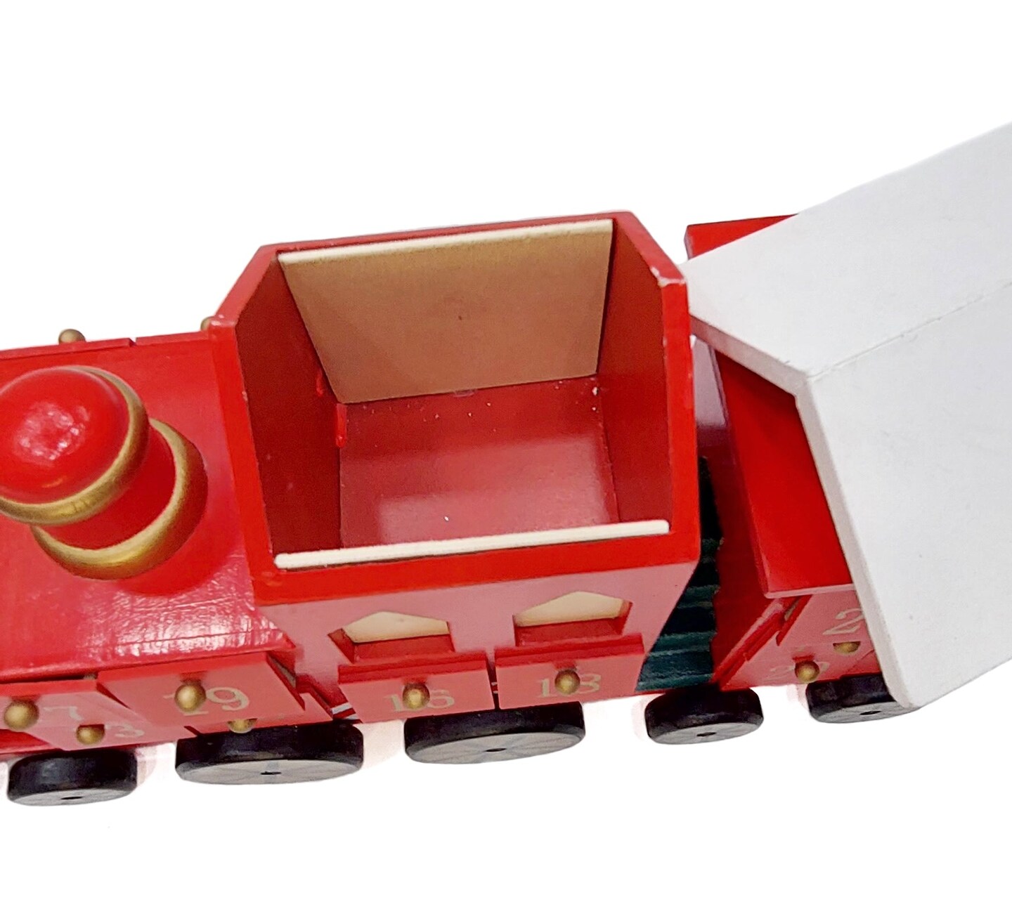 Wizardi Christmas Train Wooden Advent Calendar F07M14-4-Y01717