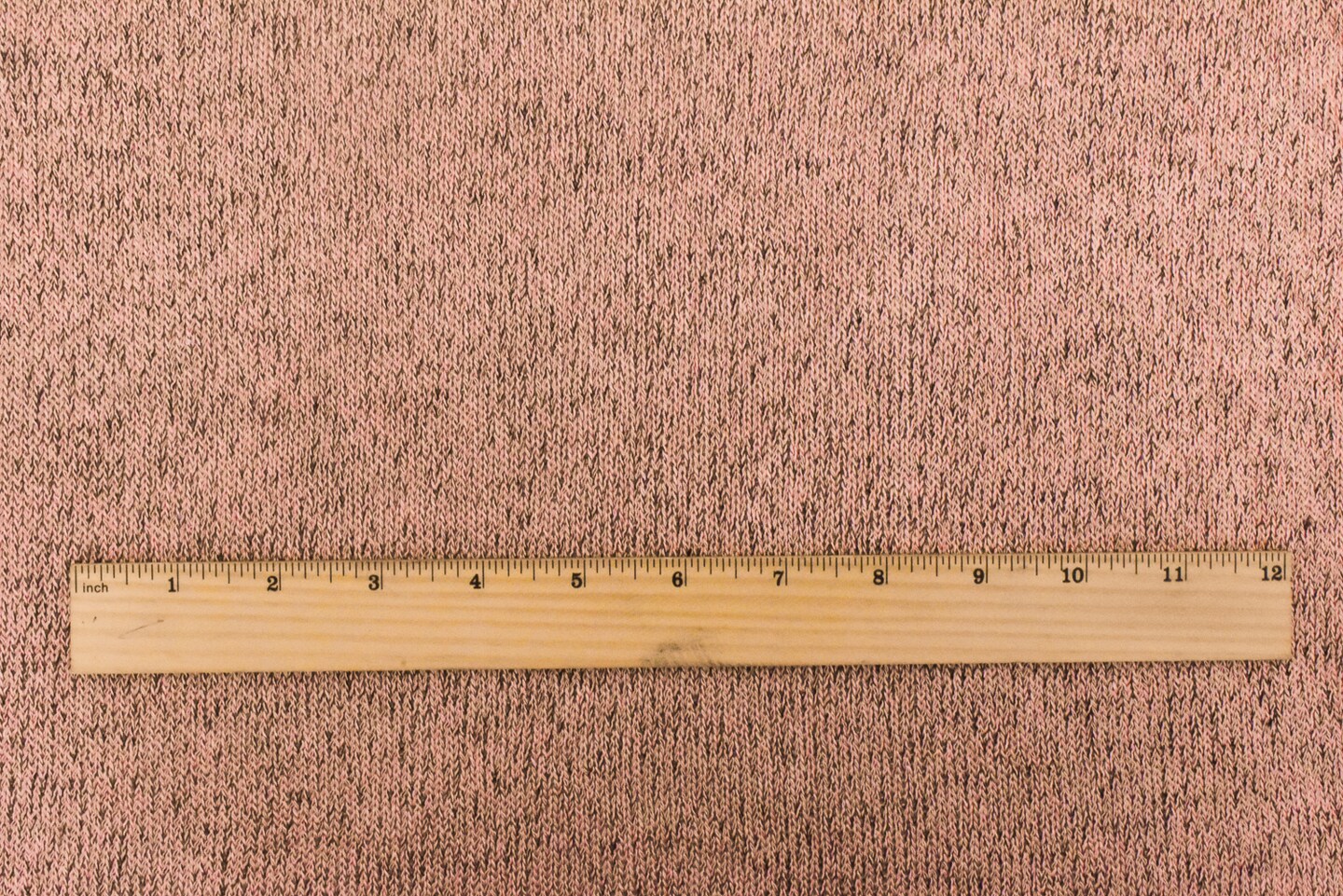 Pastel Peach-Black Texture Stretch Jersey Knit Fabric By the Yard