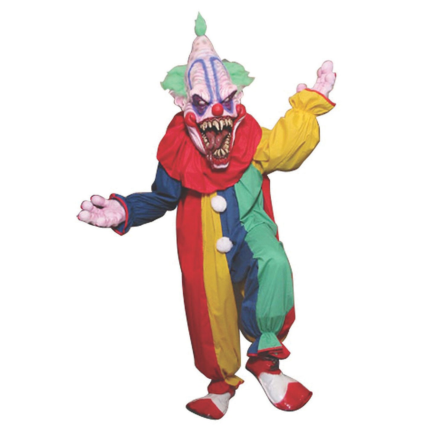 Adult Big Top Clown Costume Colorful Cotton Party Halloween Outfit