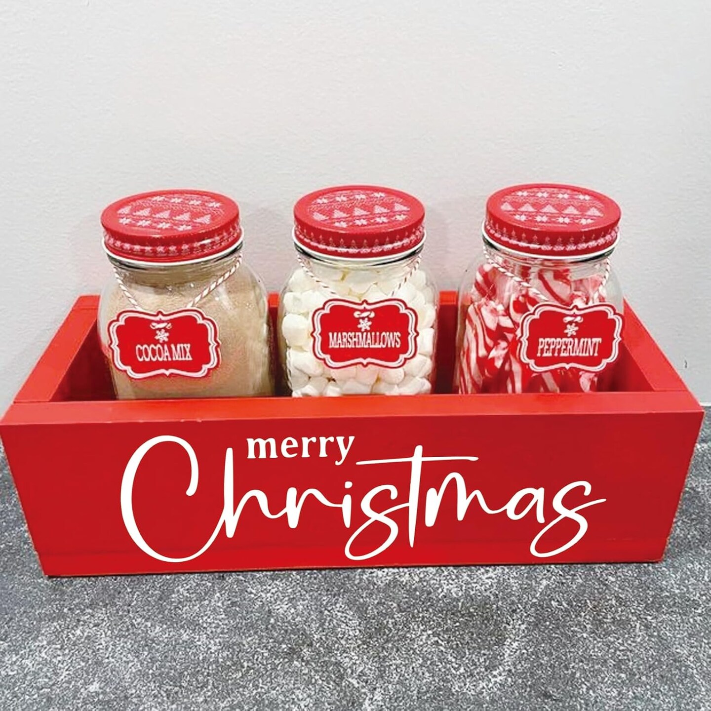 Christmas Doormat Stencils Reusable Holiday (half23) 11.8&#x22;L x 5.9&#x22;W