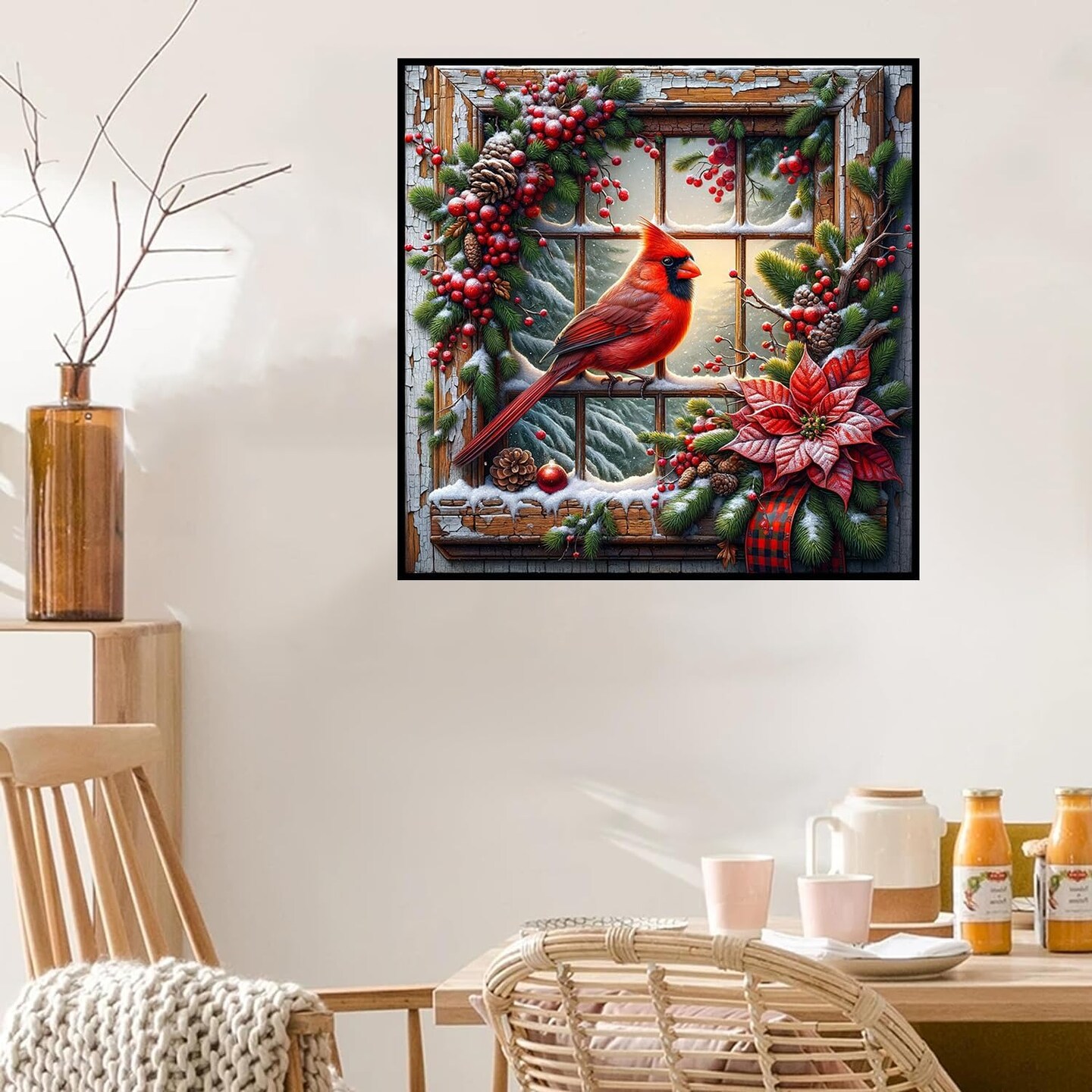 Christmas Diamond Art Kits(MZ1032)5 x 5 x 0.5 inches