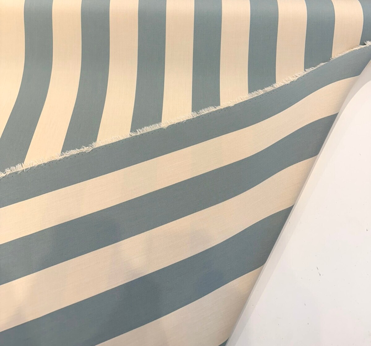 1 Yard Townsend Spa Blue Stripe Outdoor Performance Upholstery Fabric 54 Inch Width