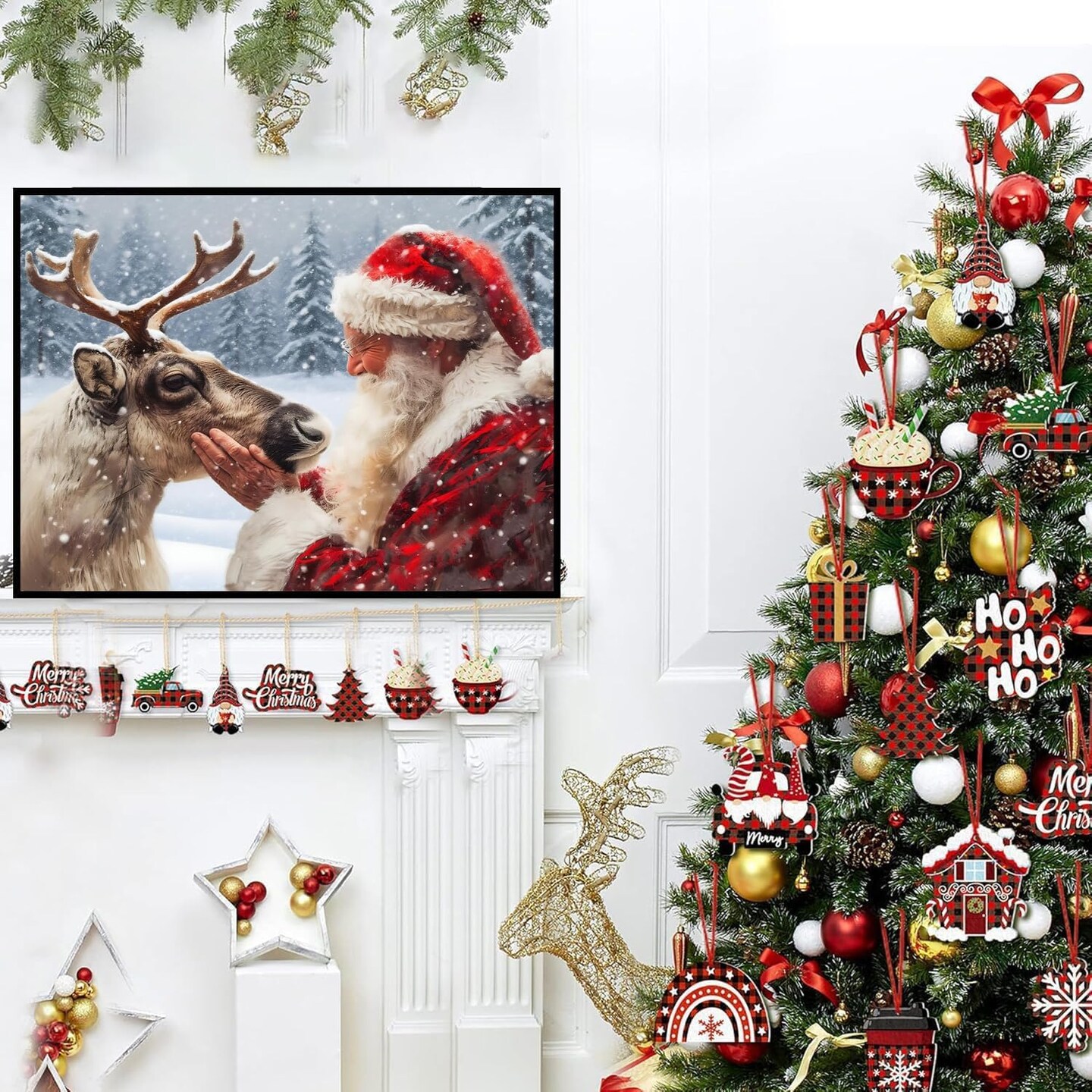 12x16 inch - Santa Claus Diamond Painting Kits for Adults(Christmas)