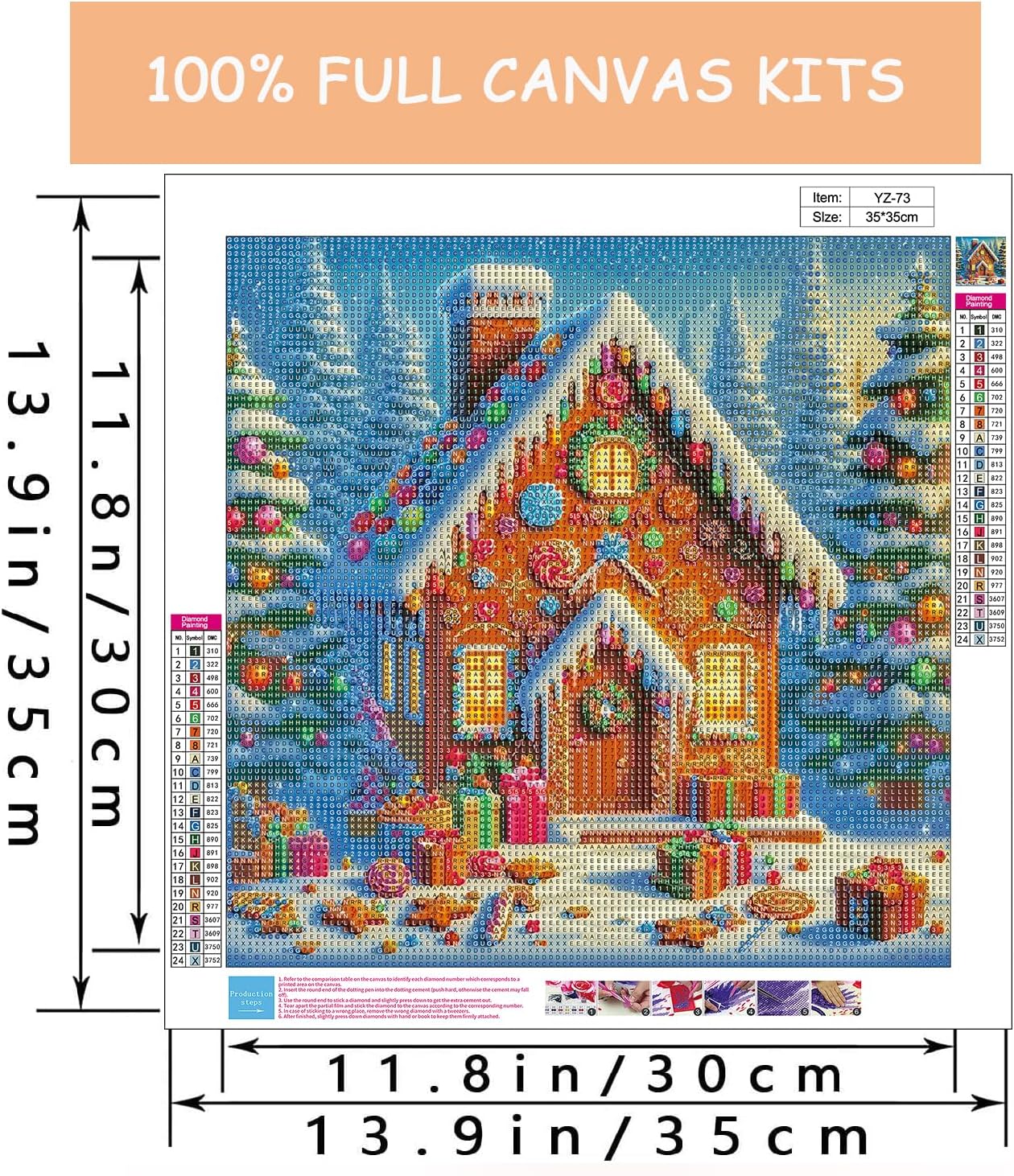Christmas Diamond Painting Kits for Adults(house)