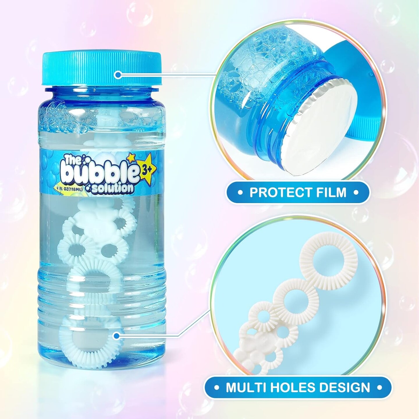 24 Pcs Bubble Bottles with Wand,Bubbles Party Favors for Kids,Summer Toys, Blow Bubbles Solution Novelty Toy, Party Favors, Birthday Party Supplies, Outdoor & Indoor Activity