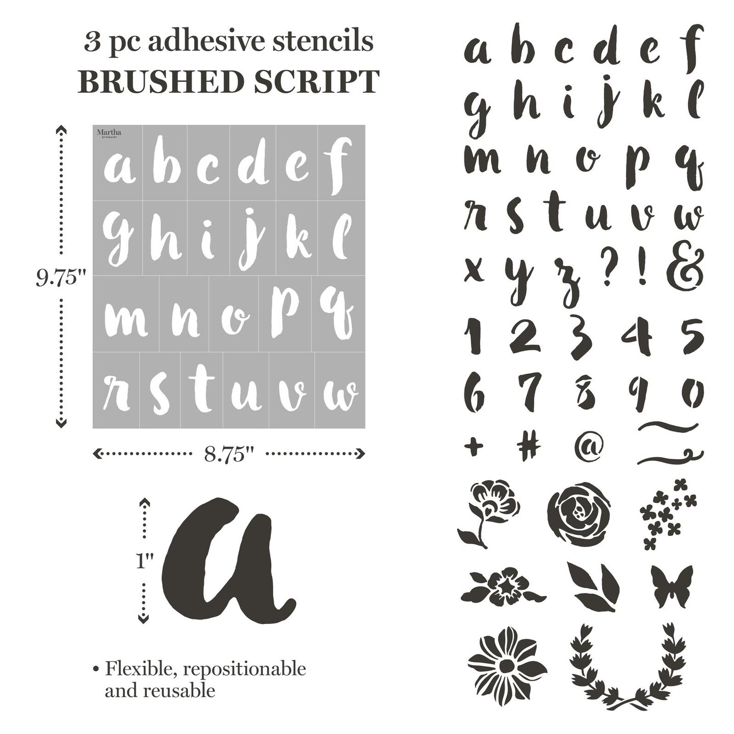 Martha Stewart&#x2122; Modern Fonts Stencil Kit - 15 pc. - 68507