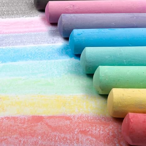 Sidewalk Chalk, 162 Pack 18 Colors Sidewalk Chalk Set For Kids Jumbo Chalk Bulk, Great for Kids Family, Paint on Sidewalk Wall School Driveway Blackboard Street Playground
