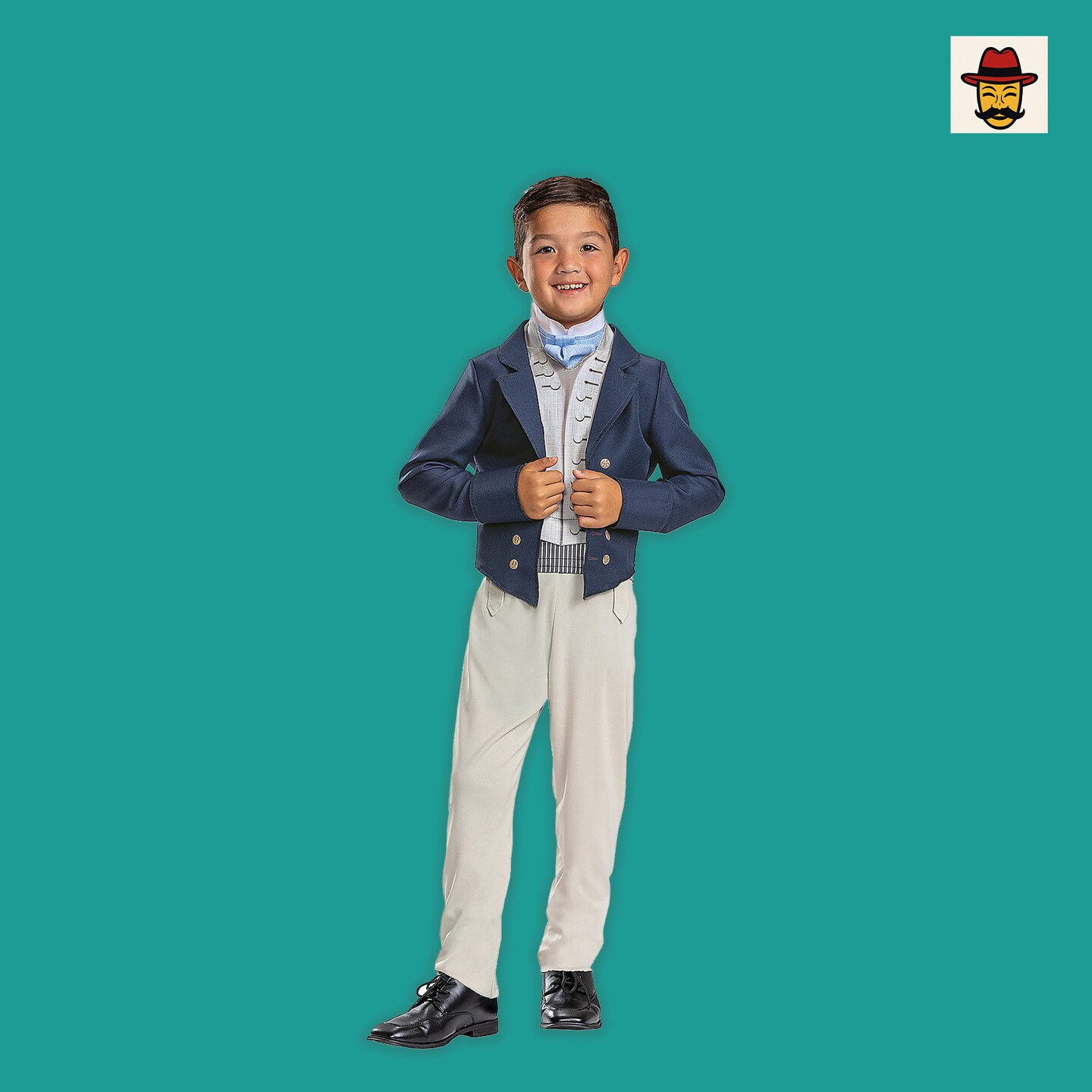 Kids Classic Little Mermaid Prince Eric Costume, One-Piece Jumpsuit Jacket