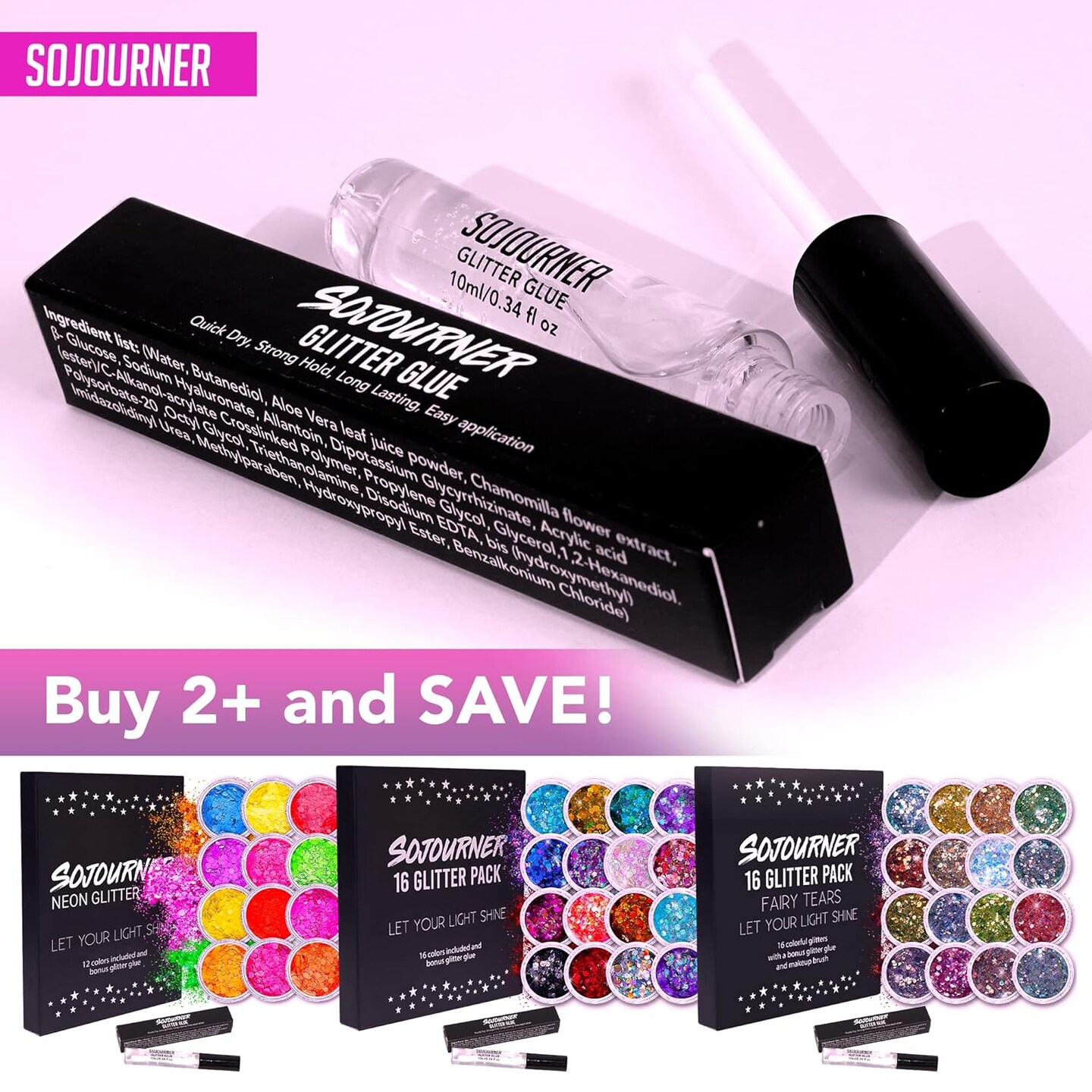 Glitter Body Glue &#x26; Face Glue - Face Glitter Makeup Primer for Eye