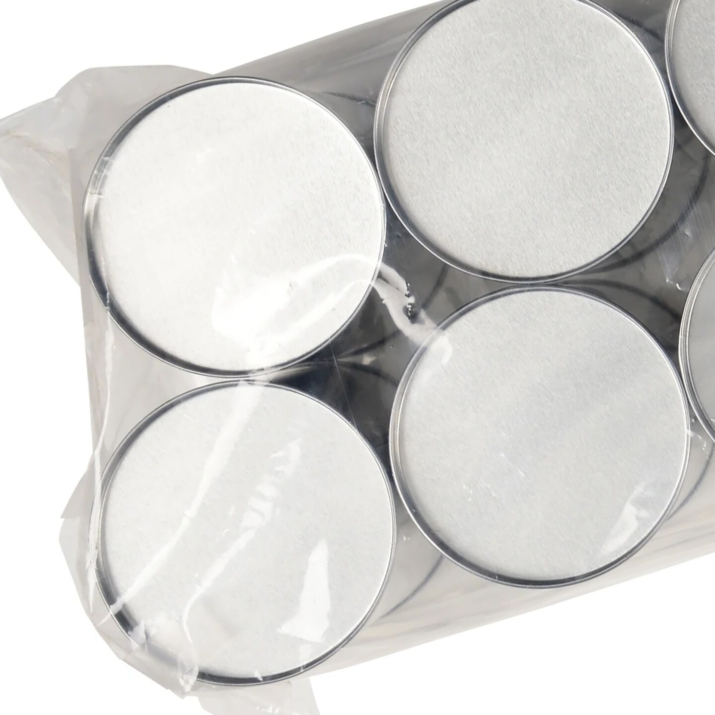 12 Count Metal Tin Plated Steel Cans For Can Knocker Game 3.5 Inch