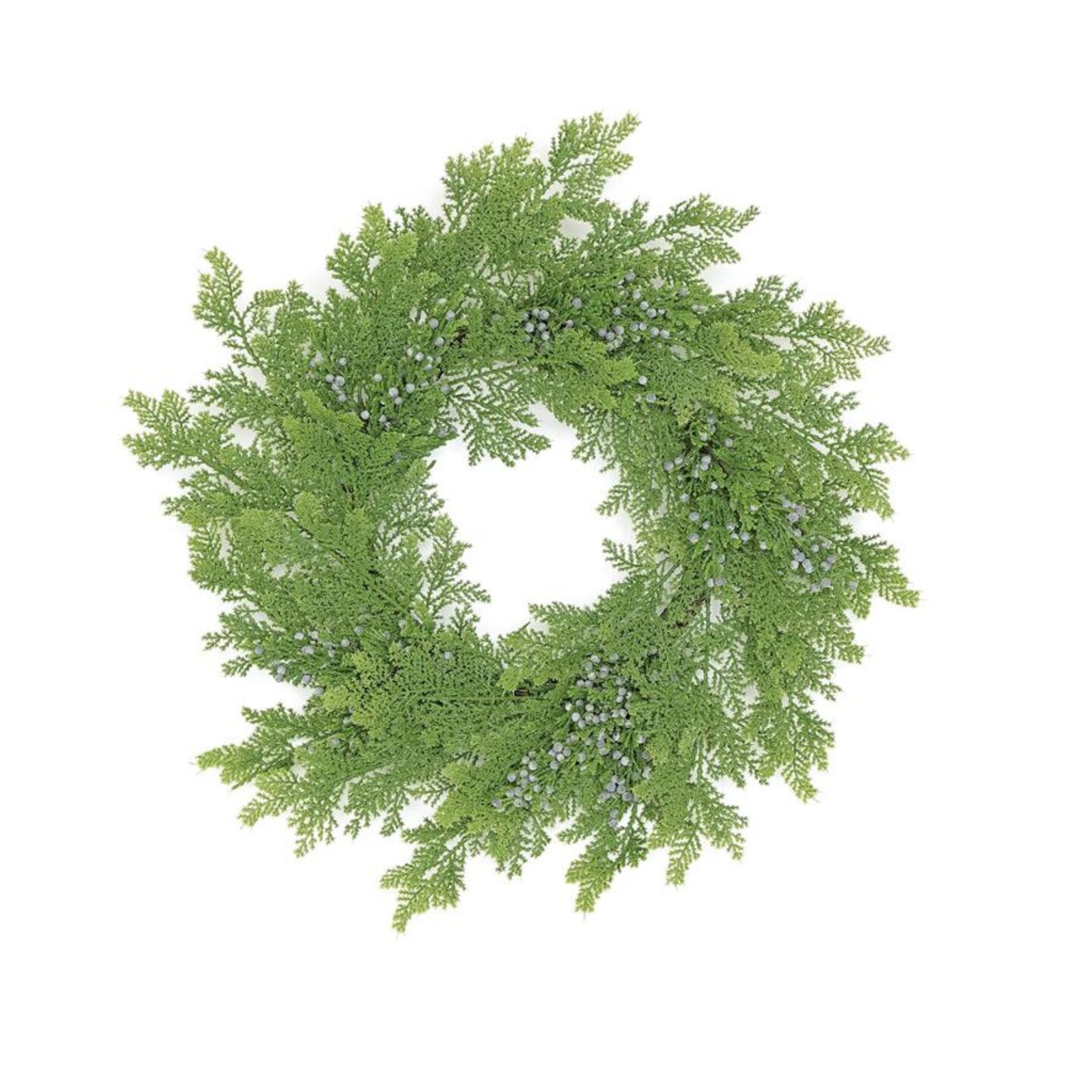 24" Cedar & Juniper Wreath – Year Round Greenery Door Decor-X1752