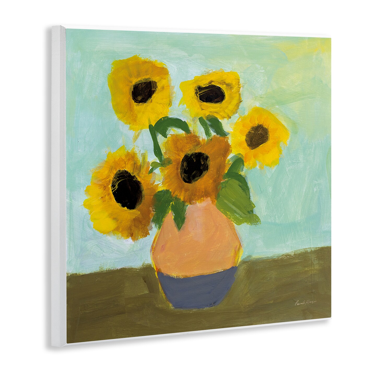 Stupell Industries Ode to Van Gogh Sunflowers Wall Plaque By Pamela Munger