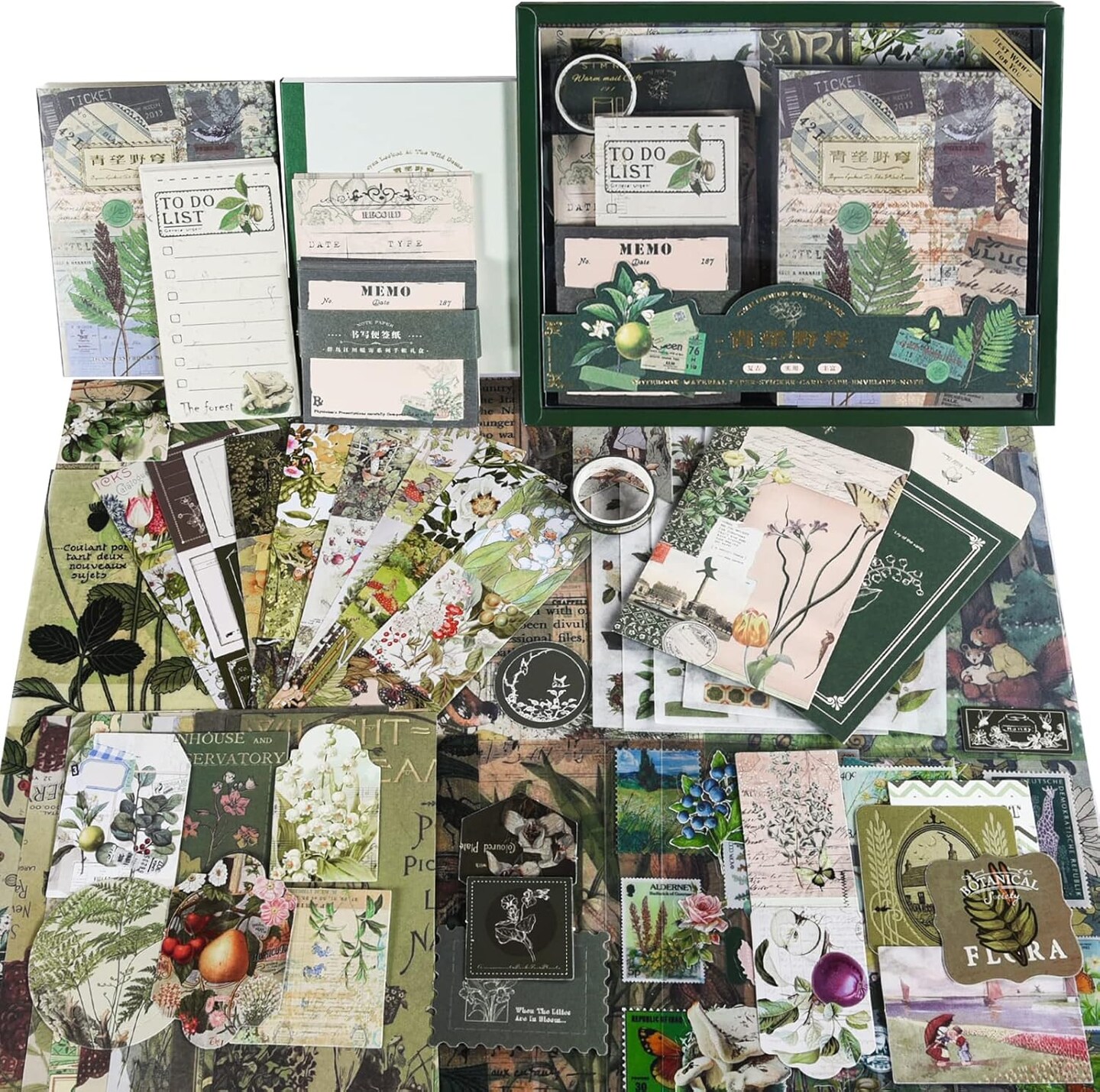 Vintage Aesthetic Scrapbook Kit Scrapbooking Supplies