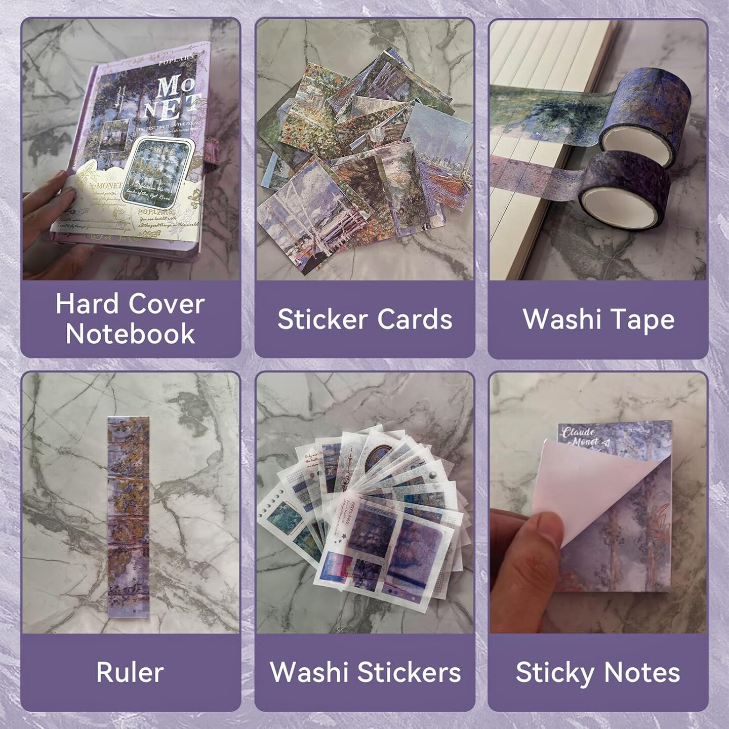 Charming Oil Painting DIY Journal Kit, Scrapbook Kit(Poplars)