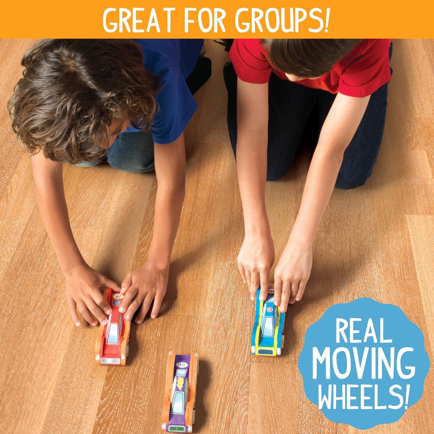 Build &#x26; Paint Your Own Wooden Cars DIY Wood Craft Kit