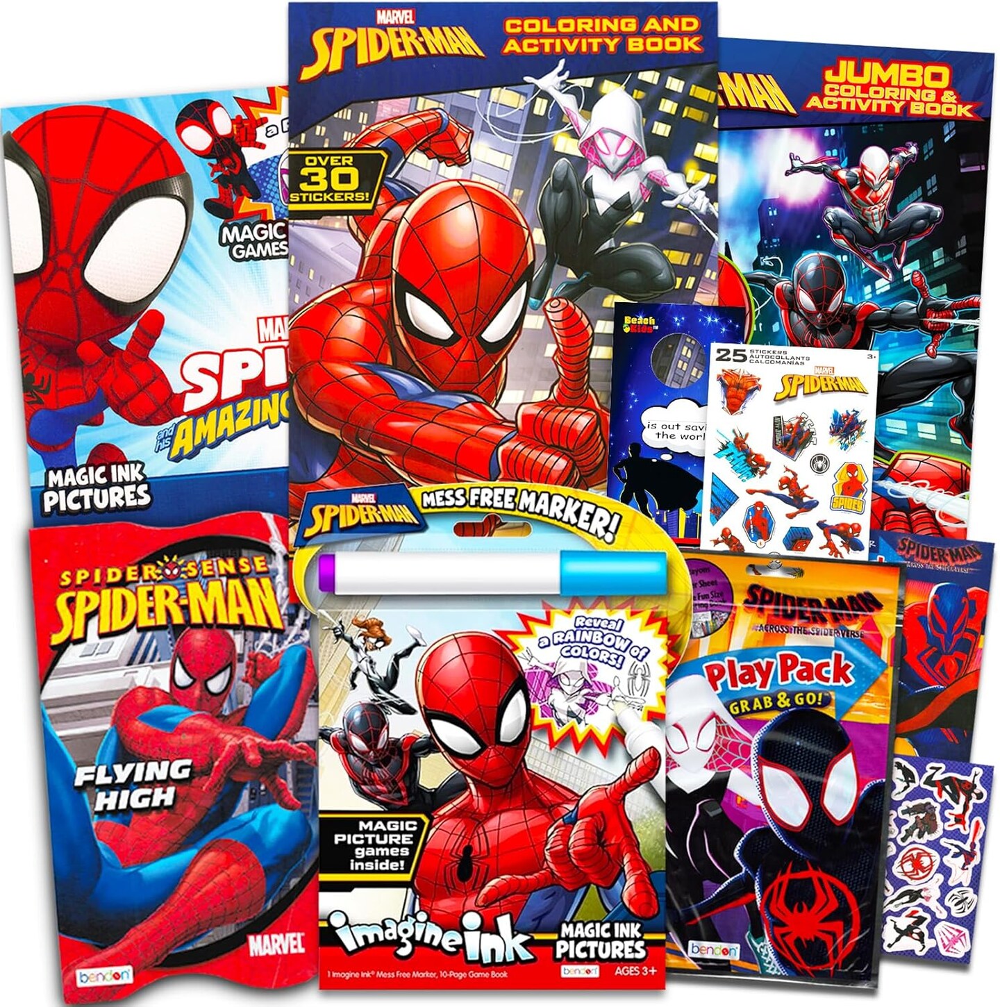 Spiderman Coloring Books Bulk for Kids - Spiderman Coloring Art Set Bundle