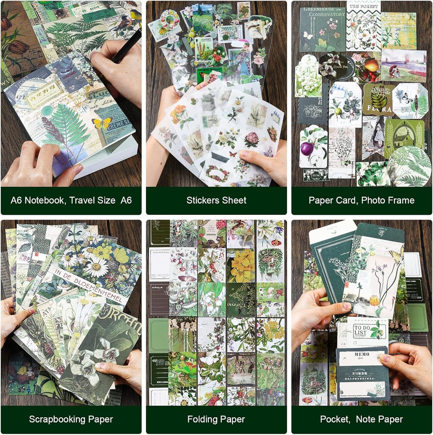 Vintage Aesthetic Scrapbook Kit Scrapbooking Supplies