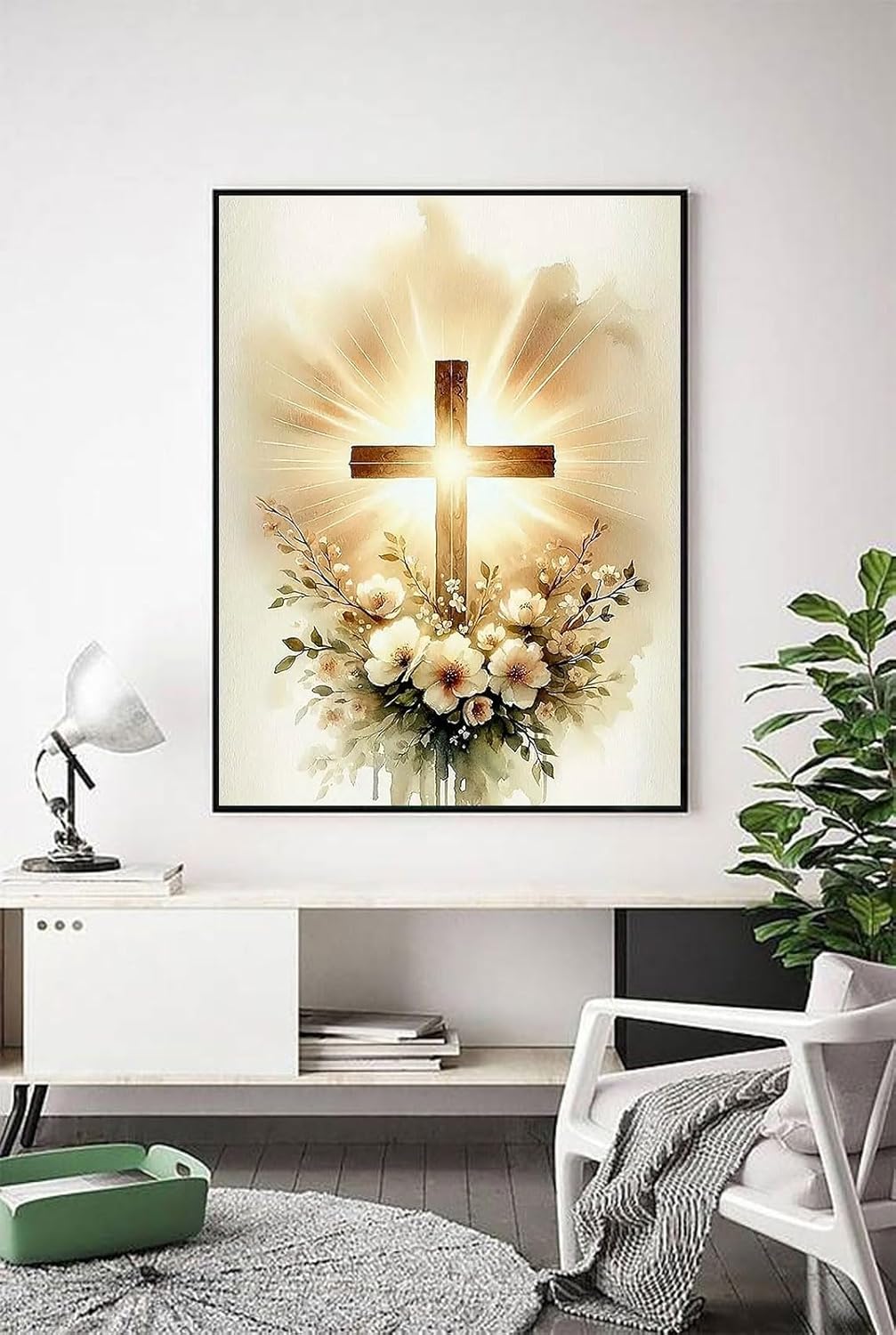 Cross and Flower Diamond Art Kits for Adults