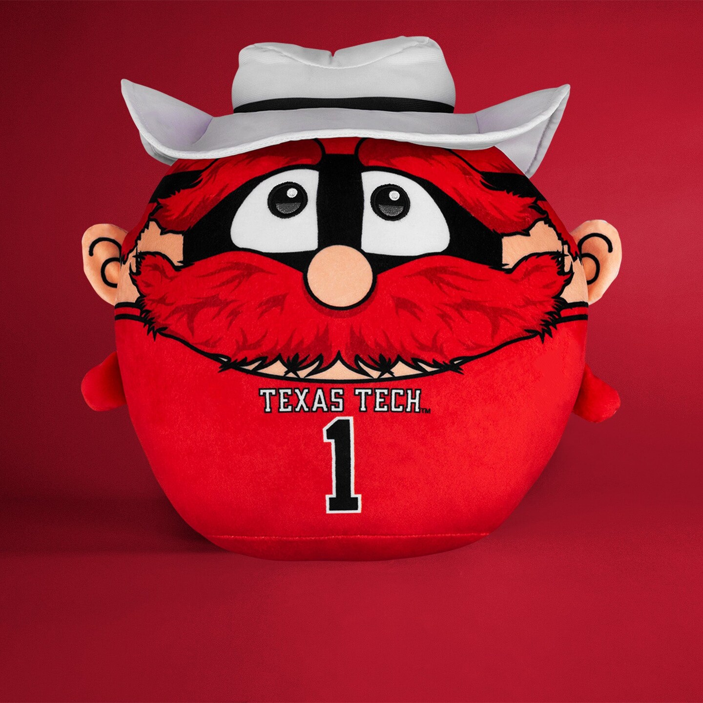 Sleep Squad Texas Tech Red Raiders Raider Red 12" Mascot Kiri Cloud Plushie