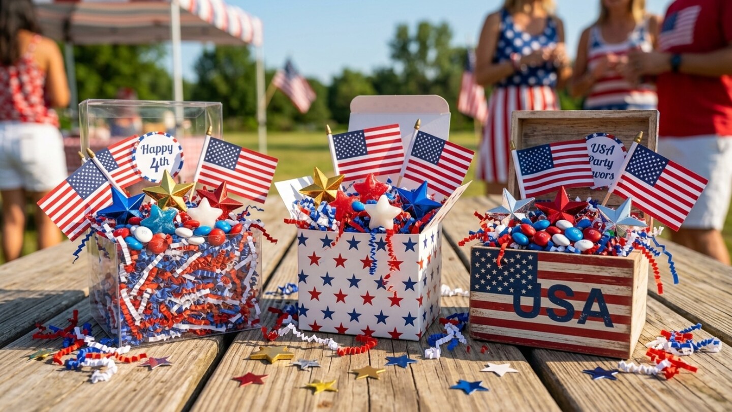 Red White and Blue Crinkle Paper Shred 1 lb Patriotic Gift Easter Grass Basket Filler – Decorative Paper Filler for Gift Baskets, Party Favor Boxes, Candy Tables & 4th of July Decorations