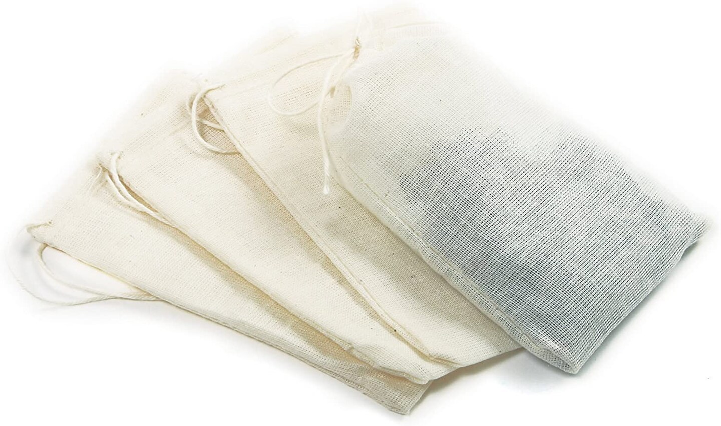 Norpro Reusable Brew Bags 4 pack - Great for Tea Spices Broth Gravy Stew & Soup