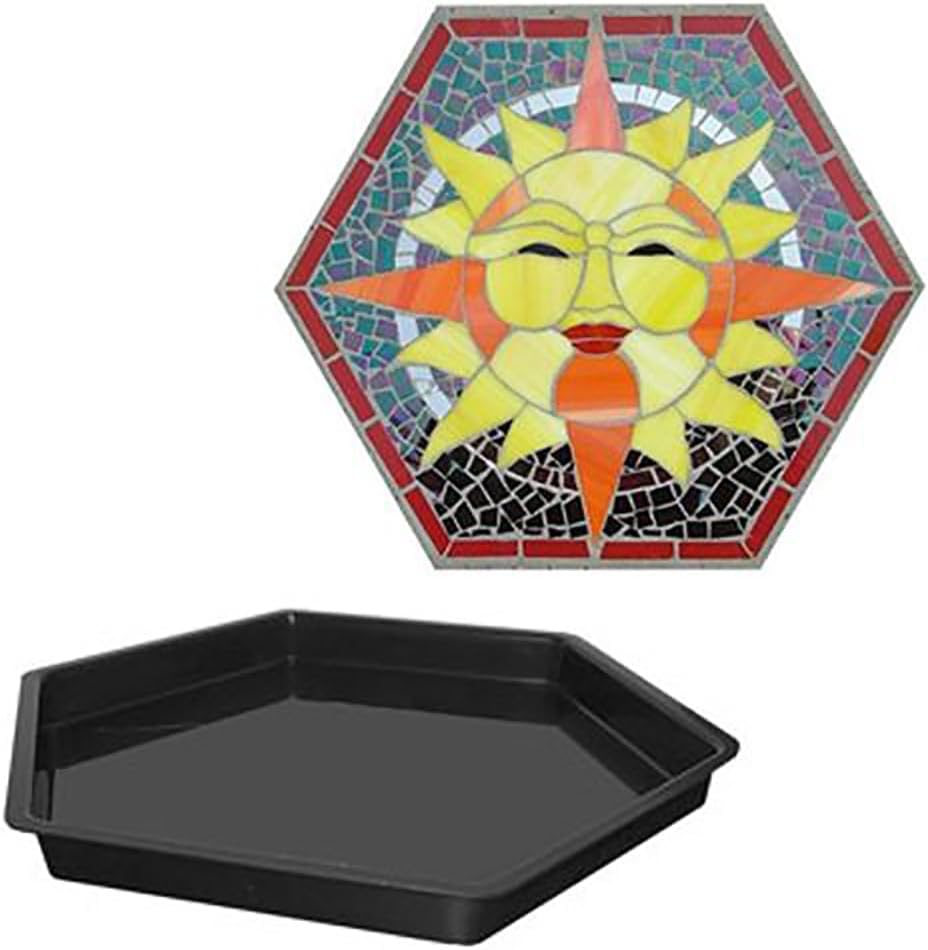 12"Hexagon Mosaic Form Stepping Stone Mold for Garden Walkways, Patios & More