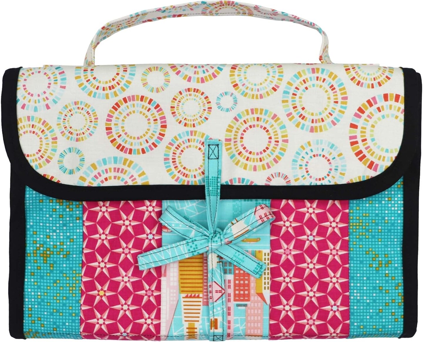 AccuQuilt Hanging Travel Organizer Bag Quilt-As-You-Go Kit with Zippity-Do-Done Zipper