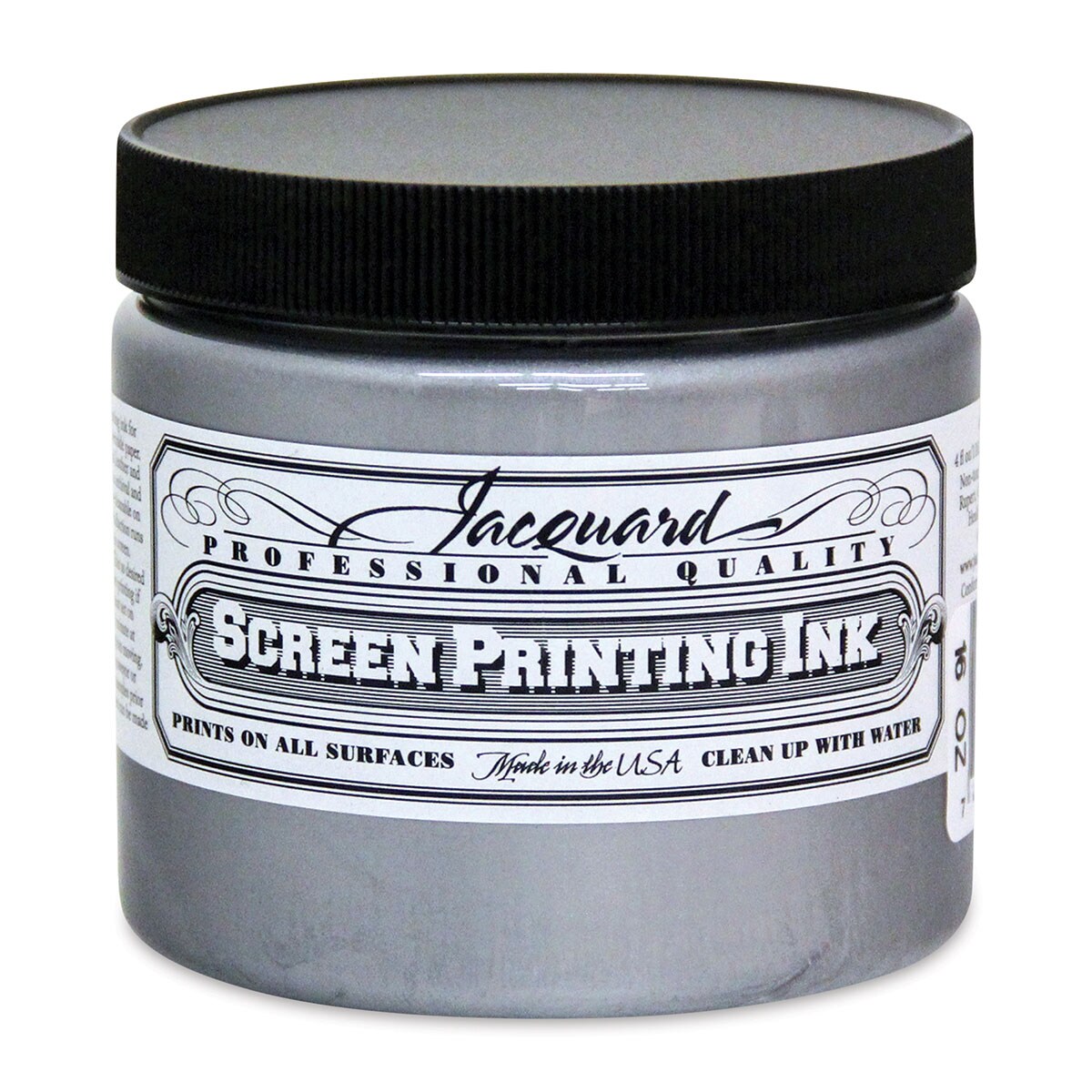 Jacquard Screen Printing Ink - Silver (Metallic), 16 oz, Color: Silver ...