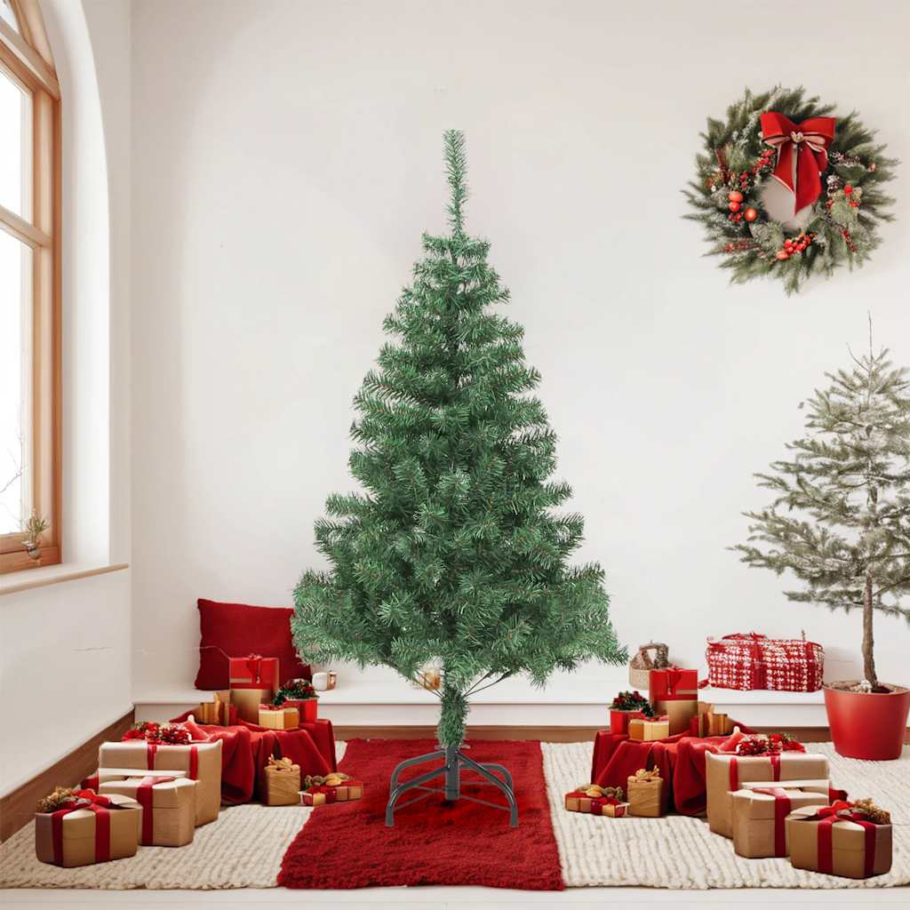 vidaXL Christmas Tree Green PVC, Plastic 70.9 in Christmas Tree