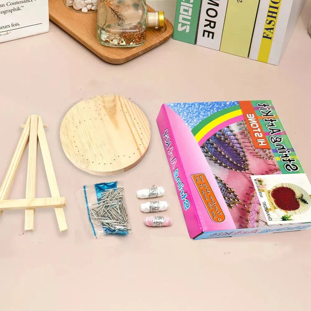String Art Kit with Stand. Simple Decorative DIY String Art Craft Kit M1-4 DHAA28304