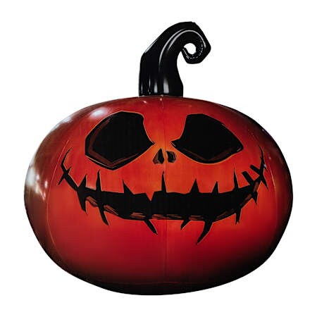 Spooky Jack-O&#x27;-Lantern Blowup Inflatable with Twisted Smile &#x2013; Outdoor Display