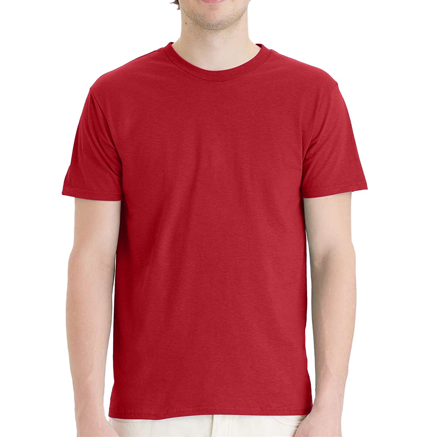 Hanes Perfect-T Blank T-Shirt, Crewneck Short Sleeve Basic Plain Tee