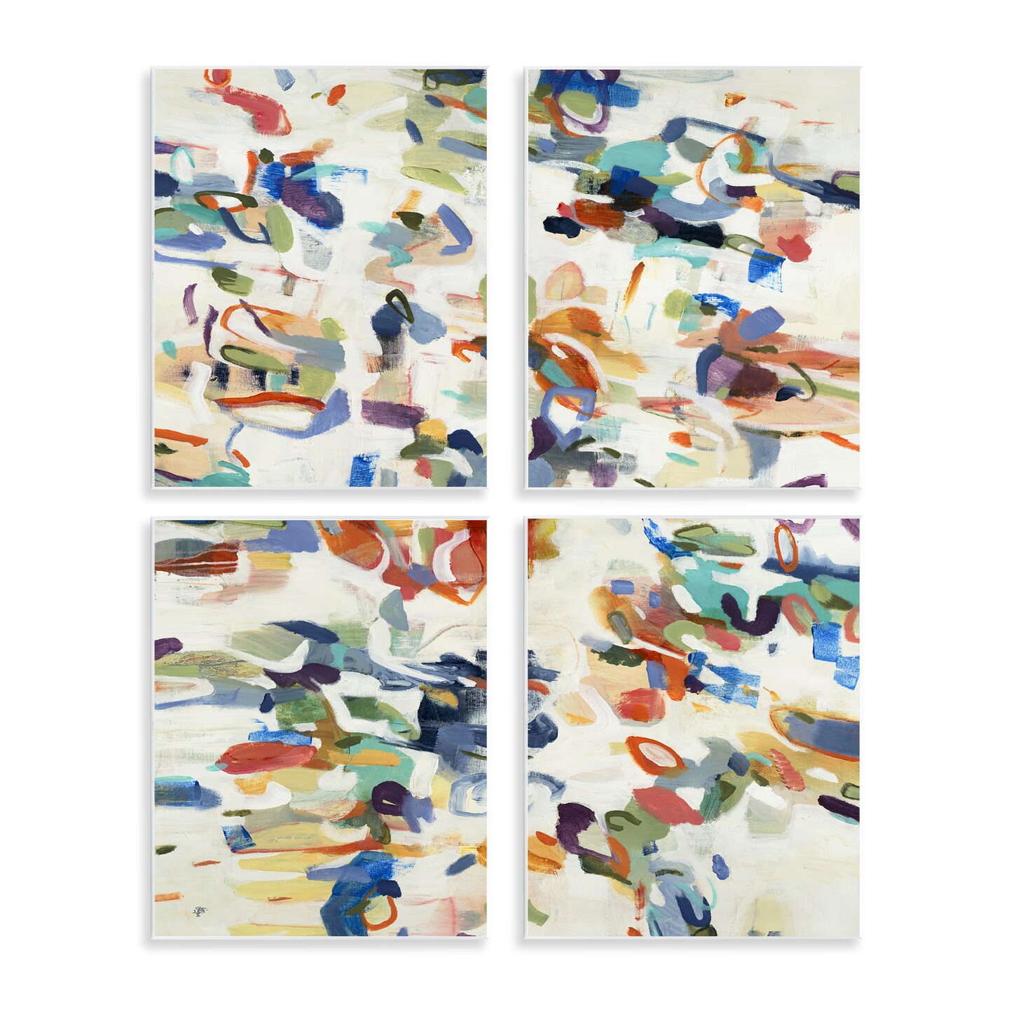 Stupell Industries Primary Hues Composition Wall Plaque, design by Lisa Ridgers