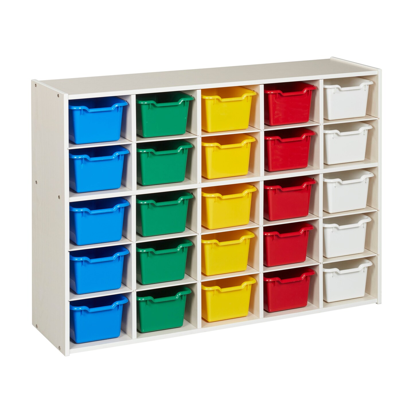 Streamline 25 Cubby Tray Cabinet and 25 Scoop Front Bins, 5x5